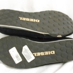 New DIESEL Mens “Gunner” Black Leather Cross Country Running Shoes US 12 EU 45