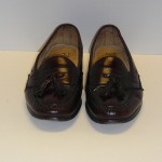 Cole Haan Mens Size 8.5 Slip On Burgundy Leather Loafers Shoes