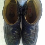 Diesel Vintage “Maximilian” Ankle Boots Zip Black leather 10 1.2-11 Mens