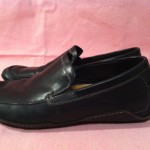 COLE HAAN Black Loafers Nike Air Leather G Series 9.5 M Driving Shoes