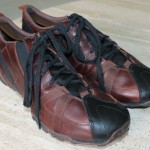 DIESEL VINTAGE BROWN LEATHER OXFORDS / SNEAKERS / SHOES MEN SZ 10.5 USA