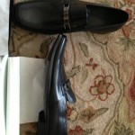 Hugo Boss Authentic Italian Leather Dikko Black Dress Shoes 12 Vero Cucio