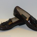 Cole Haan Mens Size 8.5 Slip On Burgundy Leather Loafers Shoes