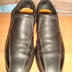 COLE HAAN ~ MENS NIKE AIR BLACK GLOVE SOFT LEATHER SLIPONS LOAFERS SZ 8.5M