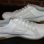 Diesel Boksich Oxford Sneakers, Perforated Leather Upper, White/Gray, 12.5, New