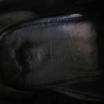 Mens sz 9.5 M black leather Cole Haan slip on loafers driving moccasins shoes