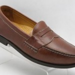NICE! Mens shoes COLE HAAN Nike AIR tan leather slip ons penny loafers sz 8 M