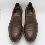 Mens shoes COLE HAAN Stratton brown leather NIKE AIR slip on loafers sz 10.5 M