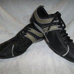 Boss Hugo Boss Black Mesh Striped Sneaker Size 10 US Size 43 EU