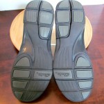 Mens sz 10.5 M black leather Clarks Privo lightweight loafers casual shoes