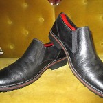 BLACK COLE HAAN NIKE AIR PLAIN TOE LOAFERS SIZE 11.5M