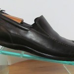 Mens sz 9.5 M black leather Cole Haan slip on loafers driving moccasins shoes