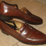 Mens Cole Haan Brn All Leather Classic Italian Penny Loafers sz 10.5 D