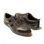 $225 Hugo Boss ORANGE Label Sneakers Black Lace-up Mens Shoes 10 43 Trainers 9.5