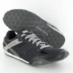 Diesel Eagle Loop Black/Gray  Sneakers Mens size 11 M New $95
