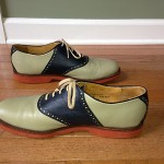 Cole Haan Saddle Oxford 11.5D 264301 Olive/Navy
