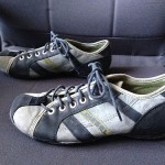RARE DIESEL “IVALO” GREY GENUINE LEATHER CASUAL FASHION SHOES SZ 11 – EUC