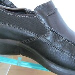 Mens sz 10.5 M black leather Clarks Privo lightweight loafers casual shoes