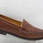 NICE! Mens shoes COLE HAAN Nike AIR tan leather slip ons penny loafers sz 8 M