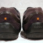 HUGO BOSS MEN’S BROWN LEATHER/SUEDE/CANVAS SNEAKERS SHOES SIZE EUR 43 ~ US 10
