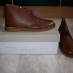 BNIB MENS CLARKS ORIGINALS DESERT BOOTS BROWN VINTAGE SIZE UK 9 EU 43 INDIE MOD