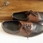Men’s Cole Haan NEW Sz 9 M Black & Brown Punched Spectator Oxfords 9 M