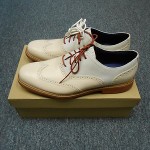 New Cole Haan Great Jones WingTip Ivory/Brick Size 12M