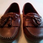 mens cole haan shoes driving moccasin drown leather size 11.5