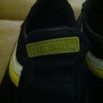 EUC authentic Diesel mens shoes black Leather size 9.5