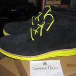 Brand New Cole Haan Lunargrand Black Suede/Volt Size 10.5