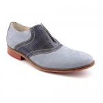 Cole Haan Air Colton.Saddle Mens Size 7.5 Blue Leather Oxfords Shoes New/Display
