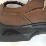 COLE HAAN COUNTRY 10.5 Tan leather NIKE AIR oxford shoe