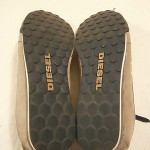 DIESEL MEN’S GUNNER LACE-UP SNEAKERS GREY BLUE LEATHER 13 MEDIUM $100  HNP