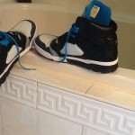 Diesel Mens Impression Mid Fashion Sneaker Royal Blue Size 12