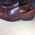 COLE HAAN BROWN LEATHER SLIP ON LOAFERS SIZE 10 MEDIUM