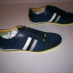 Hugo Boss Green Men’s Victoire Neo Navy Leather Lace-Up Fashion Sneakers Size 9