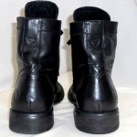 New Diesel Mens Miliboot Black Leather Ankle Side Zip Lace Up Boots Size US 9