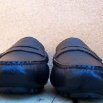 Cole Haan Mens Casual Dress Shoes Size 8.5M Black Leather Slip On Driver Loafers