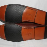 MENS COLE HAAN LEATHER SLIP ON LOAFER SHOES BROWN SIZE 14D TASSLE EUC