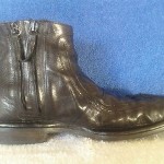 Diesel Vintage “Maximilian” Ankle Boots Zip Black leather 10 1.2-11 Mens