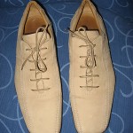 HUGO BOSS . Men’s Casual Fashion Shoe . Beige Suede . Sz. Euro 44 /  US 10.5