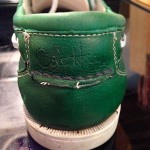 COLE HAAN HAYDEN BOAT SHOES-LEATHER- MENS SIZE 10.5 GREEN LACE C10255-$148