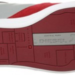 NEW DIESEL TELL RED GRAY MEN’S CASUAL SNEAKER SHOES SIZE 12 MSRP $100
