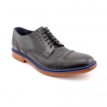 Cole Haan Air Harrison Mens Size 11 Black Wingtip Leather Oxfords Shoes Used