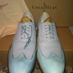 Mens Cole Haan Air Colton Casual Wingtip sz 9 Blue/Nubuck Blue