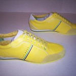 Hugo Boss Green Men’s Victoire LA Leather Nubuck Fashion Sneakers Yellow US 9