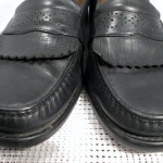 COLE HAAN BLACK LEATHER LOAFERS KILTIE TASSEL SHOES Mens Size 10 M