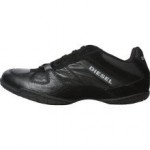 Diesel Chilly Hurry up black leather lace up shoes sneakers US 10.5 EU 44 in box