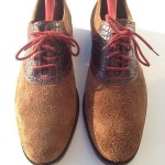 COLE HAAN AIR COLTON SADDLE OXFORD Men’s Size 8 $198.00 Croc Print No Reserve!