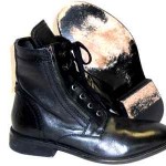 New Diesel Mens Miliboot Black Leather Ankle Side Zip Lace Up Boots Size US 10
